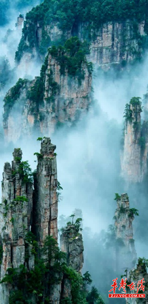 张家界 - “张家界地貌”《青绿展云霄》摘取第17届纽约摄影展铜奖