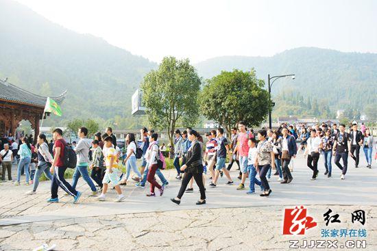 张家界 - 张家界黄龙洞景区迎来节后错峰旅游小高峰